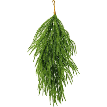 Κρεμαστό διακοσμητικό φυτό τοίχου από ράταν, τεχνητό φυτό • Μάρκα Red garden • Κωδικός Hzy-116 • Σειρά Rattan • Υλικό: πλαστικό λουλούδι