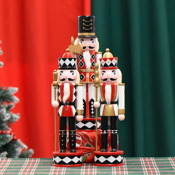 Nutcracker figūra - Europos stilius, medinė dekoracija Kalėdoms, šventės dovana
