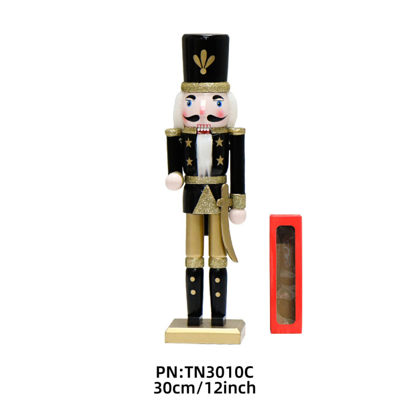 Nutcracker фигура - Европейски стил, дървена украса за Коледа, подарък за празник