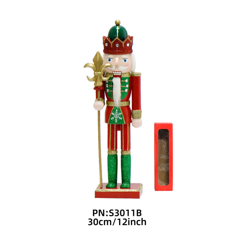 Nutcracker figūra - Europos stilius, medinė dekoracija Kalėdoms, šventės dovana