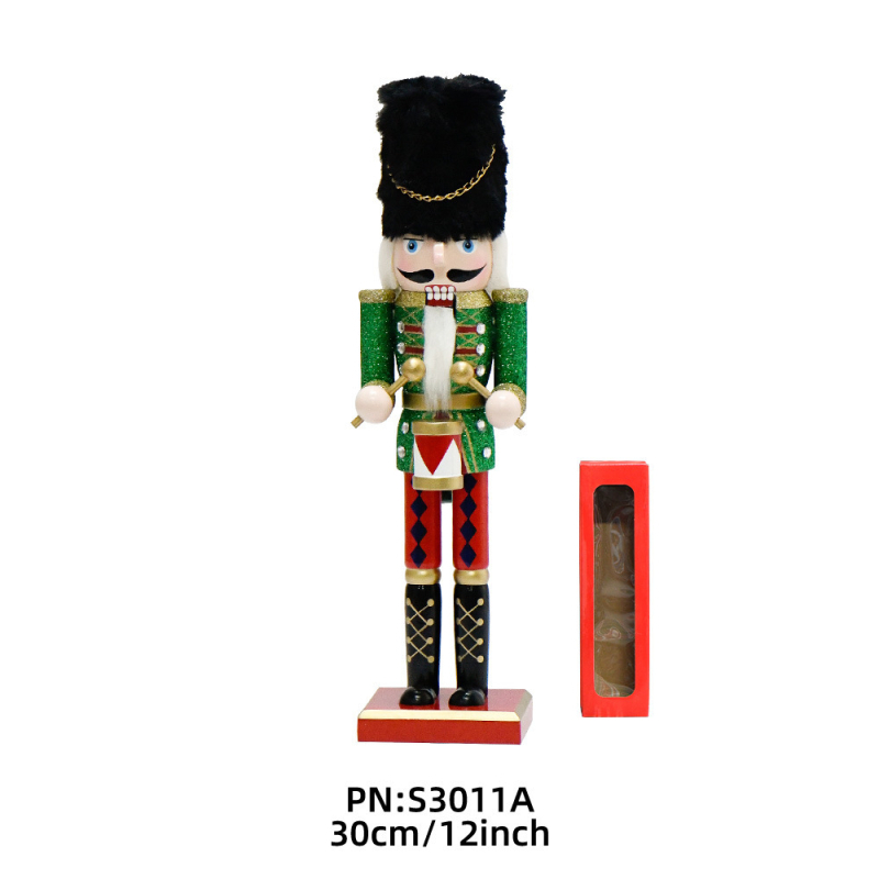 Nutcracker figūra - Europos stilius, medinė dekoracija Kalėdoms, šventės dovana