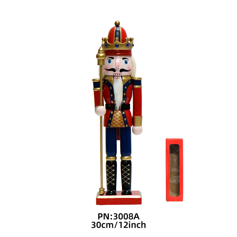 Nutcracker figūra - Europos stilius, medinė dekoracija Kalėdoms, šventės dovana