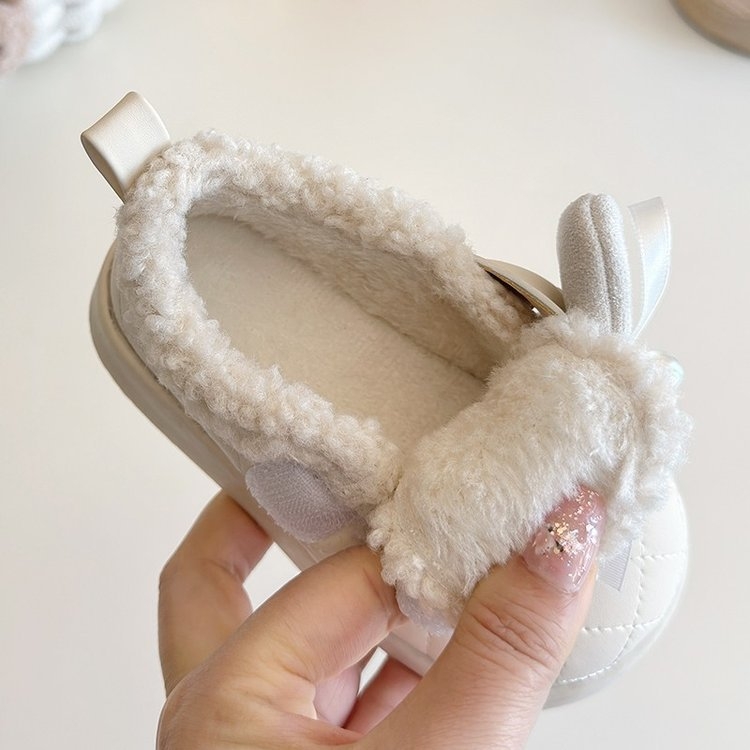 Mergaitėms skirti bateliai su medvilniniu įdėklu, fleece vidinis pamušalas, Velcro užsegimas, guminė pada, žiema 2024