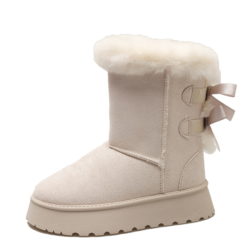 Hócsizmák meleg műszálas bélésével, PU felsőrész, gumitalp, 5 cm sarok