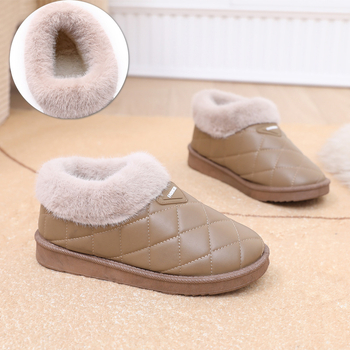 Ženske zimske tenisice s fleece iznutra, niski vrh, gumeni potplat, umjetni PU gornji dio, jednostavno obuvanje