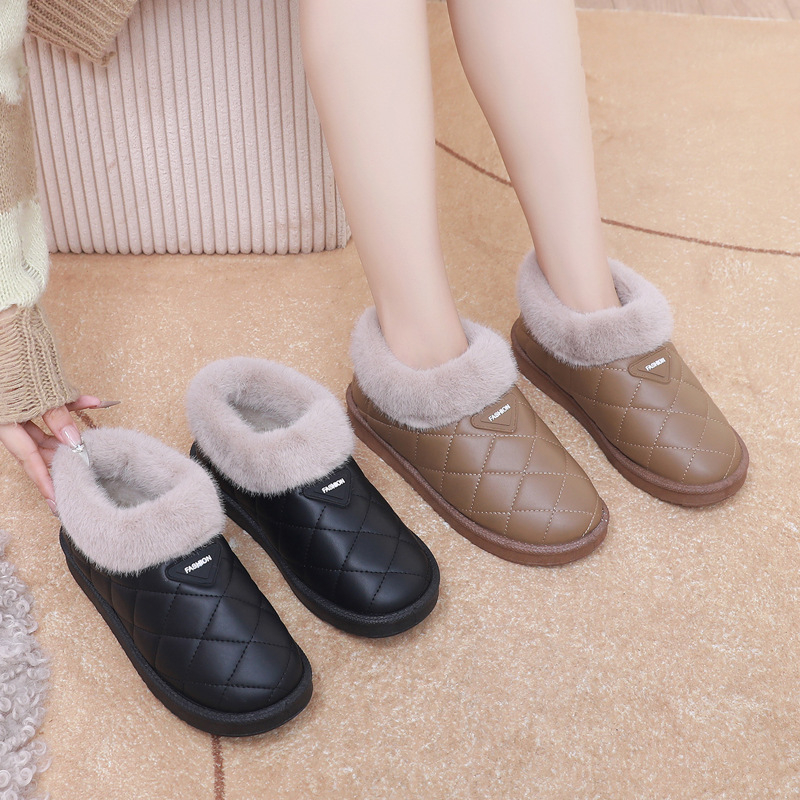 Ženske zimske tenisice s fleece iznutra, niski vrh, gumeni potplat, umjetni PU gornji dio, jednostavno obuvanje