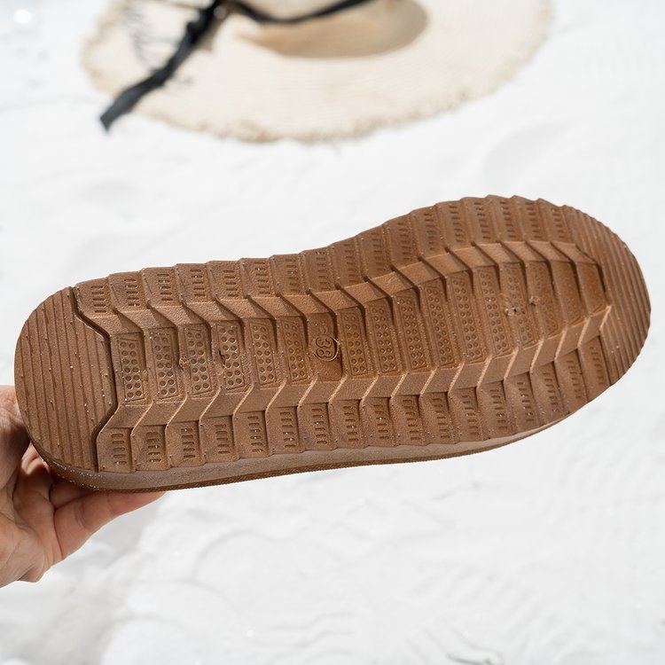 Ghete de zăpadă pentru femei, înalte, căptușite cu fleece, iarna 2025, stil casual, vârf rotund