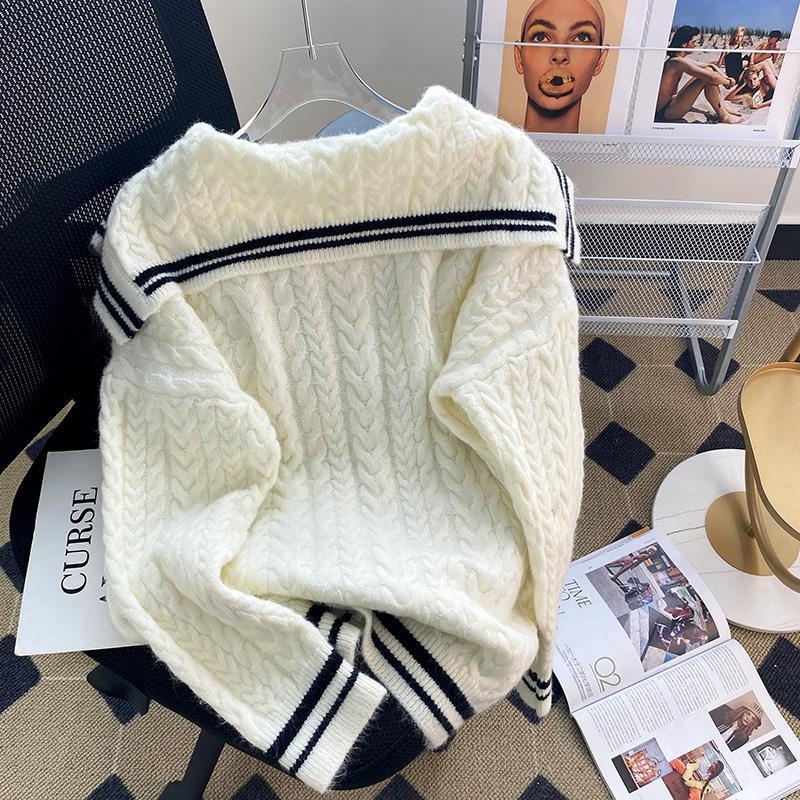 Pulover dama cu panglică și design răsucit, poliester 90–95%, stil urban, primăvara 2023