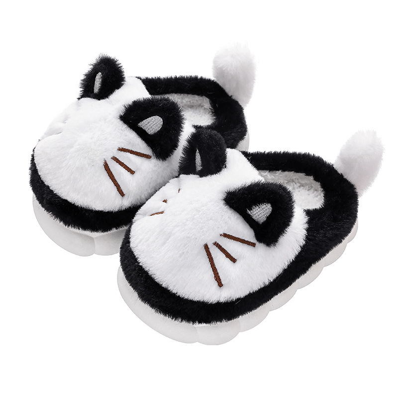 Vaikų pliušiniai žieminiai bateliai - neslidžios vidaus ir lauko naudai, karikatūros raštas, PU padas (Amžius: 1–16 metų; Viršus: pliušas; Raštas: karikatūra; Padas: PU; Sezona: žiema 2023)