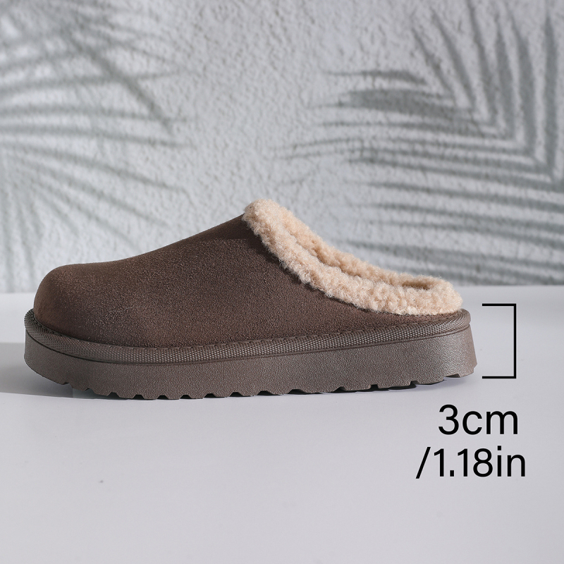 Női hócsizma, velúr felsőrész, gumitalp, alacsonyszár, kerek orr, műszőrmés bélés, slip-on, téli