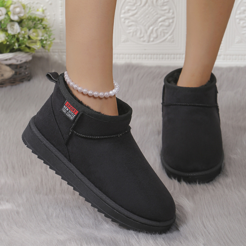 Női téli hócsizma fleece béléses, csúszásmentes gumitalp, velúr felsőrész, boka magasságú