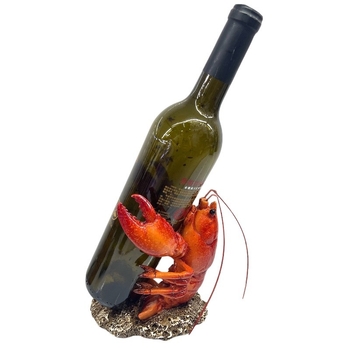 Stalak za vino s jastogom, prirodna smola, suvremeni minimalistički stil, dekoracija životinja