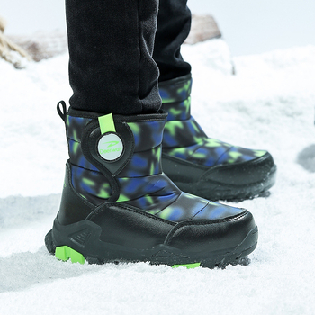 Детски снегоботи, унисекс, водоустойчива Oxford материя, възраст 4–16 г, ежедневен стил, висок връх