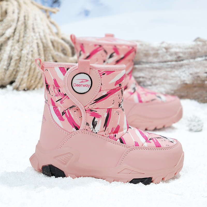 Детски снегоботи, унисекс, водоустойчива Oxford материя, възраст 4–16 г, ежедневен стил, висок връх