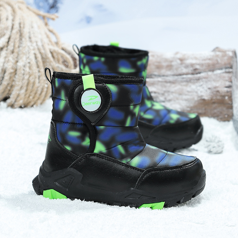 Детски снегоботи, унисекс, водоустойчива Oxford материя, възраст 4–16 г, ежедневен стил, висок връх