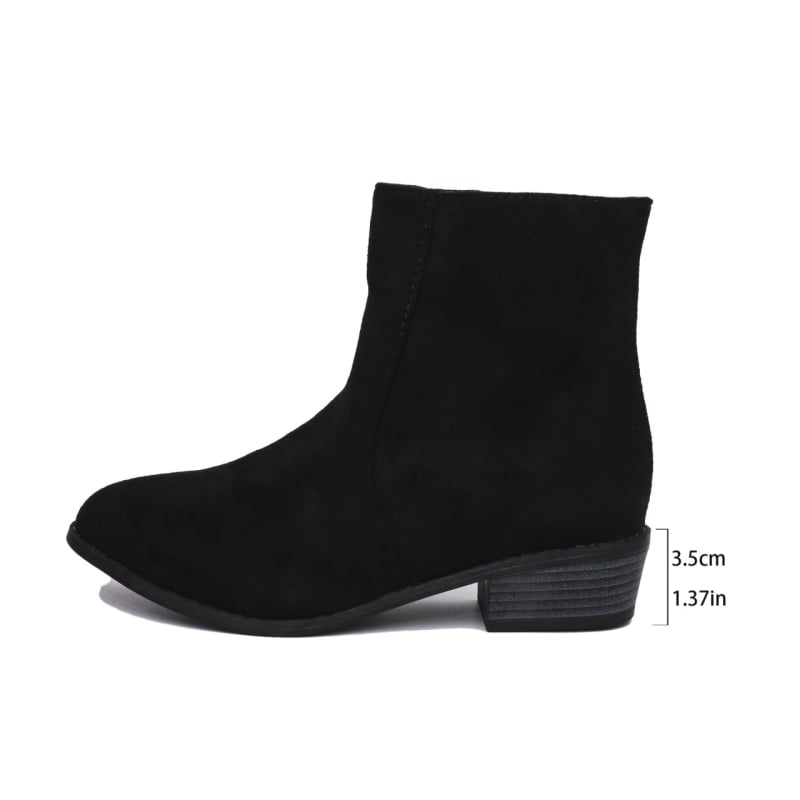Martin csizma velúr felsővel, gumírozott talp, oldalsó cipzár, masszív középső sarok 3-5 cm