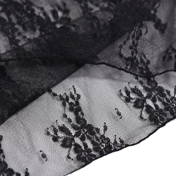 Moterų tuščiavidurio nėrinių pagrindinė palaidinė su ilgomis rankovėmis, pusiau aukštas kaklas, 80–90% poliesterio, 2024 m. pavasaris