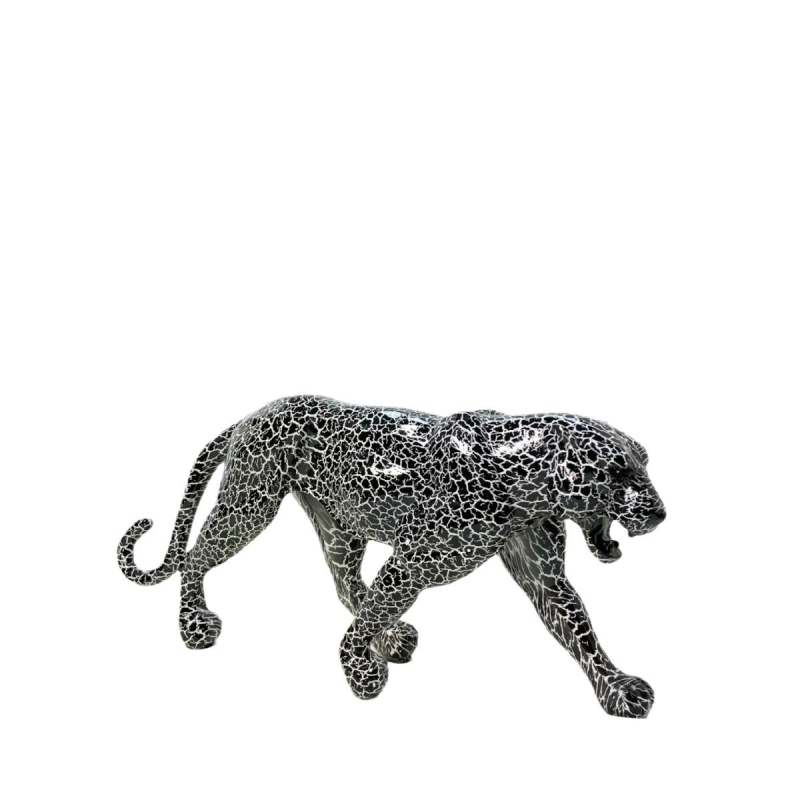 Leopardova figura od smole za kućnu dekoraciju – moderan minimalistički stil; materijal: sintetička smola; pogodna kao poslovni poklon; za partnera, prijatelja, dijete ili kolegu iz razreda.