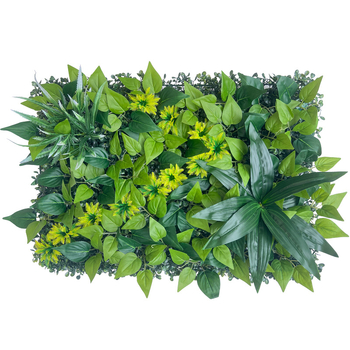 Yi Xiang Mesterséges gyep falpanel, Simulation turf sorozat, anyag: műanyag növény, testreszabás elérhető, félkézi/félgépes gyártási folyamat