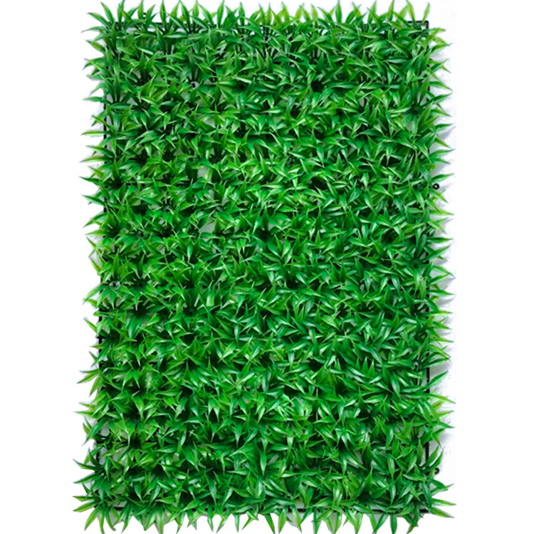 Yi Xiang Mesterséges gyep falpanel, Simulation turf sorozat, anyag: műanyag növény, testreszabás elérhető, félkézi/félgépes gyártási folyamat