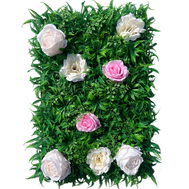 Yi Xiang Mesterséges gyep falpanel, Simulation turf sorozat, anyag: műanyag növény, testreszabás elérhető, félkézi/félgépes gyártási folyamat