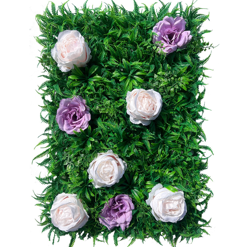 Yi Xiang Mesterséges gyep falpanel, Simulation turf sorozat, anyag: műanyag növény, testreszabás elérhető, félkézi/félgépes gyártási folyamat