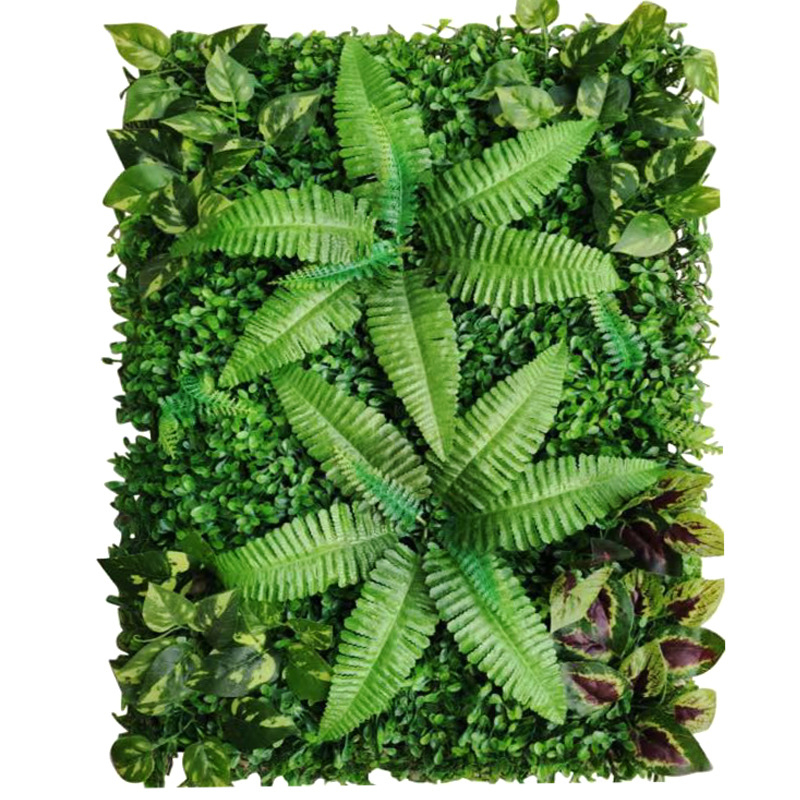 Yi Xiang Mesterséges gyep falpanel, Simulation turf sorozat, anyag: műanyag növény, testreszabás elérhető, félkézi/félgépes gyártási folyamat