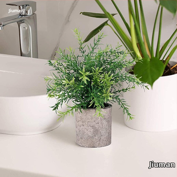 Dirbtinis eukalipto augalas staliniam dekorui su flokingo tekstūra, Daisy veislė, medžiaga: Kita, prekės ženklas: Kita