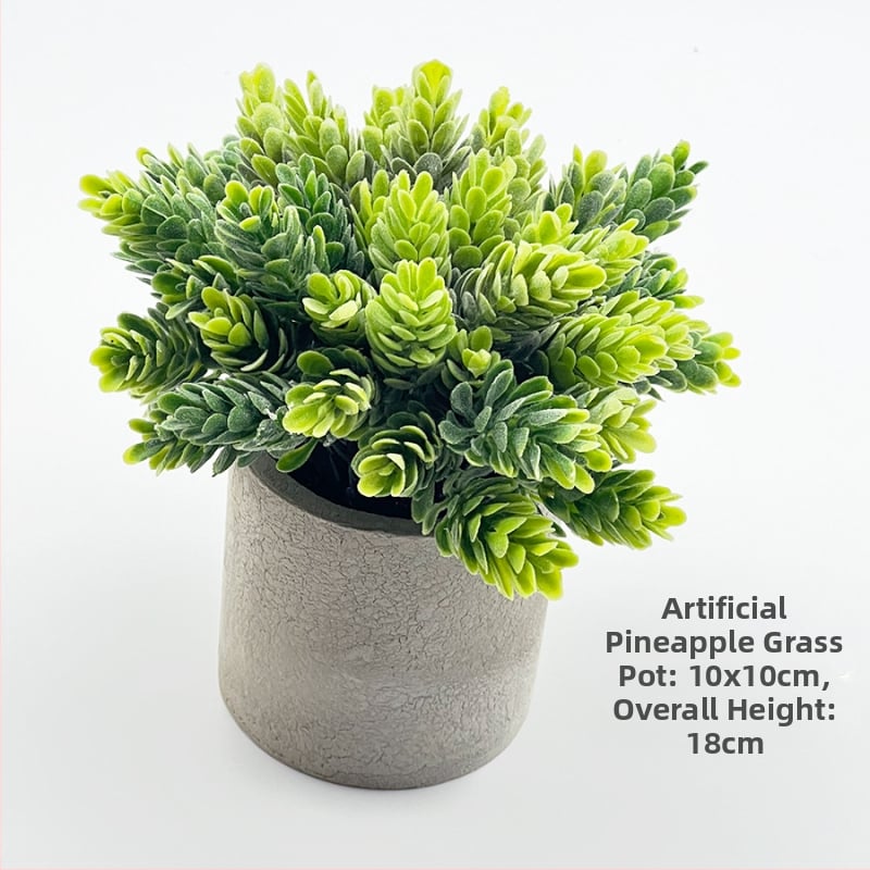 Dirbtinis eukalipto augalas staliniam dekorui su flokingo tekstūra, Daisy veislė, medžiaga: Kita, prekės ženklas: Kita