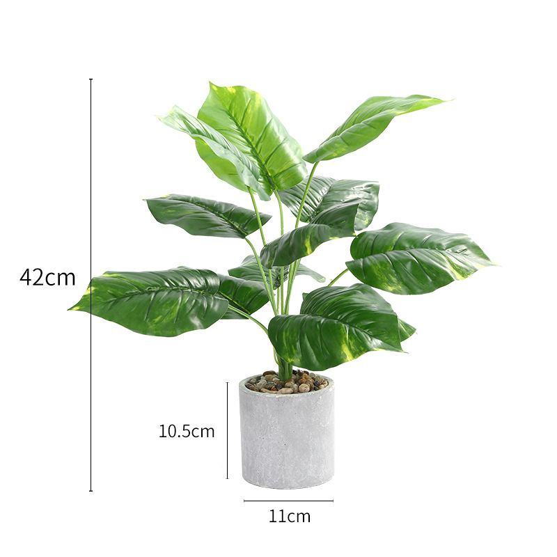 Dirbtinis eukalipto augalas staliniam dekorui su flokingo tekstūra, Daisy veislė, medžiaga: Kita, prekės ženklas: Kita