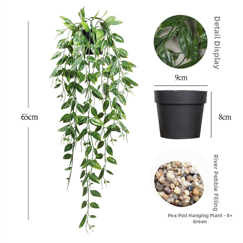 Dirbtinis eukalipto augalas staliniam dekorui su flokingo tekstūra, Daisy veislė, medžiaga: Kita, prekės ženklas: Kita