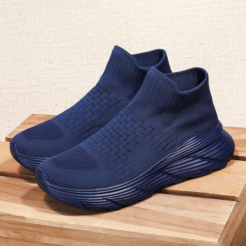 Slip-on sportcipő platformtalppal, könnyű EVA talppal, lélegző belső háló, uniszex