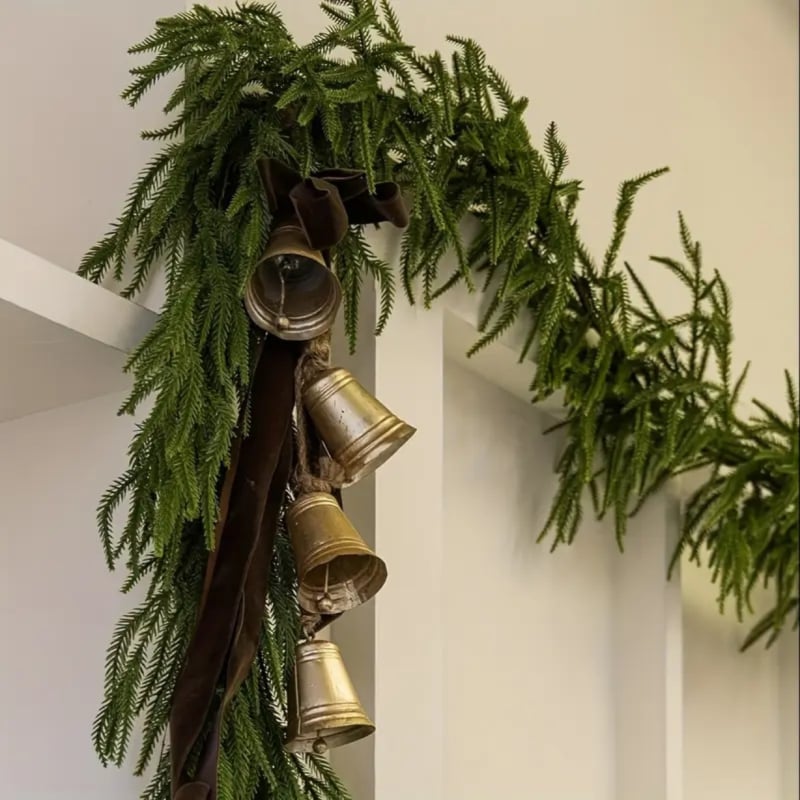 Božićna girlanda od mekanog PVC s borovim granama, injekcijsko oblikovanje, prilagodljivo