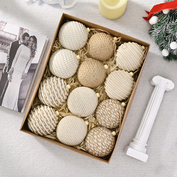 Plastikinis Kalėdinis kamuolys dekoracijai, Modernus meno stilius, Pusiau rankų darbo, Shu Wen prekės ženklas