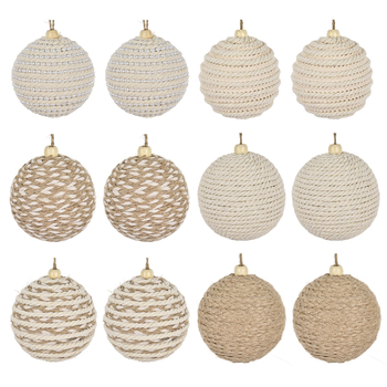 Plastikinis Kalėdinis kamuolys dekoracijai, Modernus meno stilius, Pusiau rankų darbo, Shu Wen prekės ženklas