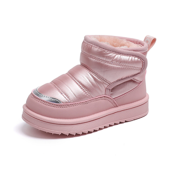 Ежедневни обувки до глезена за момчета, изкуствена кожа, подплата от флис и удебелени, за възраст 4–12 години