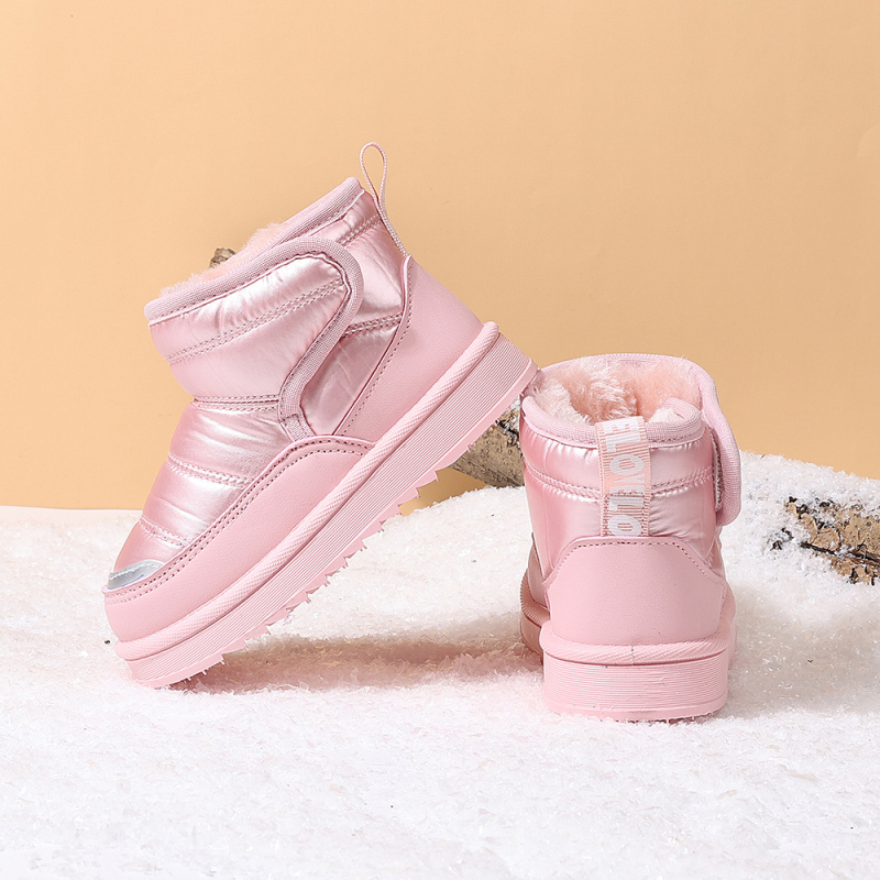 Ежедневни обувки до глезена за момчета, изкуствена кожа, подплата от флис и удебелени, за възраст 4–12 години