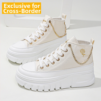 Moteriški aukšti drobiniai sportbačiai su EVA padu ir EVA vidine pado dalimi, raišteliai