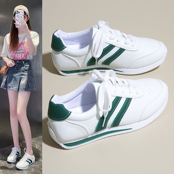 Moterų PU žemo profilio sportbačiai su raišteliais vasarai, suaugusios moterys (18–59 m)