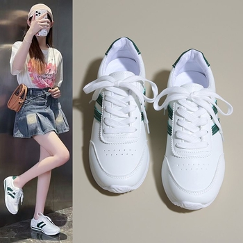 Moterų PU žemo profilio sportbačiai su raišteliais vasarai, suaugusios moterys (18–59 m)