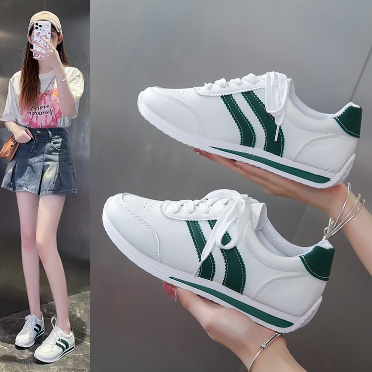 Moterų PU žemo profilio sportbačiai su raišteliais vasarai, suaugusios moterys (18–59 m)