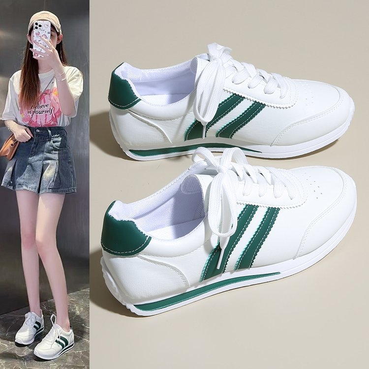 Moterų PU žemo profilio sportbačiai su raišteliais vasarai, suaugusios moterys (18–59 m)