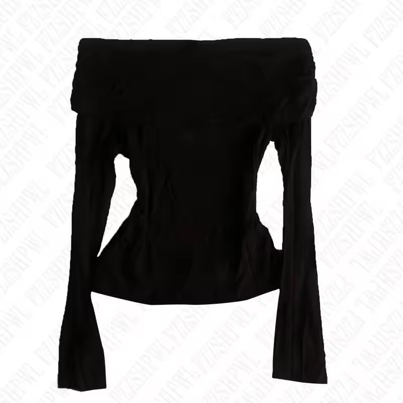 Pulover, poliester, 95%+ poliester, jednobojni uzorak, dugi rukavi, elegantan stil