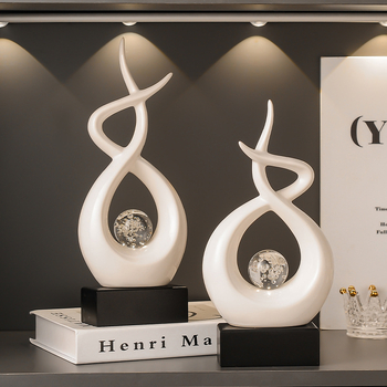 Mevis keraminė dekoratyvinė figūrėlė moderniojo minimalistinio stiliaus