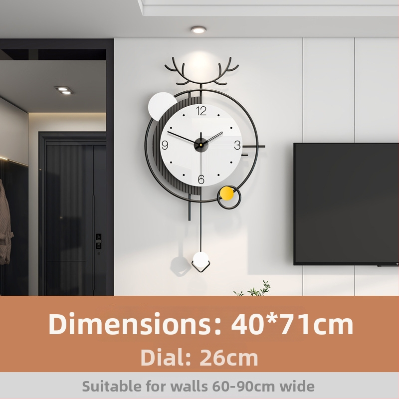 YH203 Ümmargune seinakell – sujuv sekundimootor, patareiga toide, näitajad + numbrid, kerge luksuslik modernne dekor elutubale, magamistuppa, kontorisse