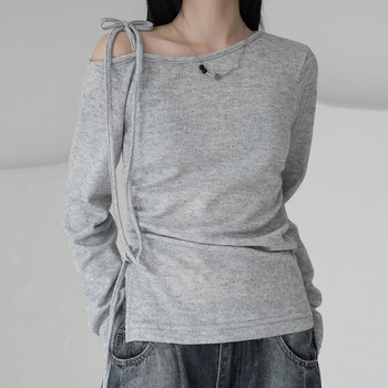 Tricou Chenille, 50-70% Spandex, croială slim, guler înclinat, primăvară 2025