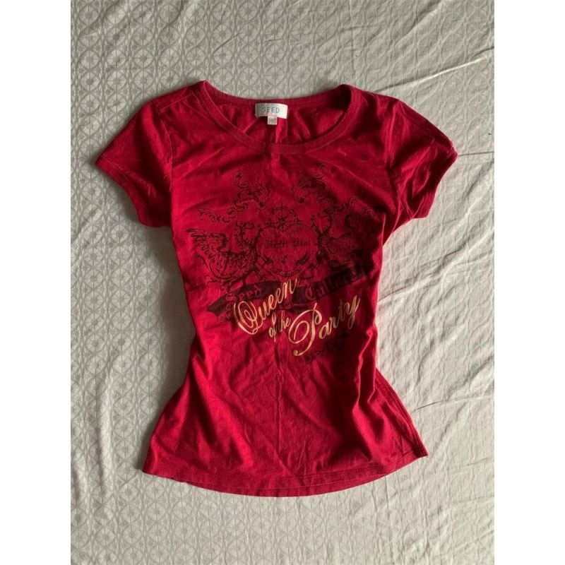 Tricou damă cu mânecă scurtă, în stil american retro, Slim-fit, guler rotund, 90–95% bumbac, primăvara 2025