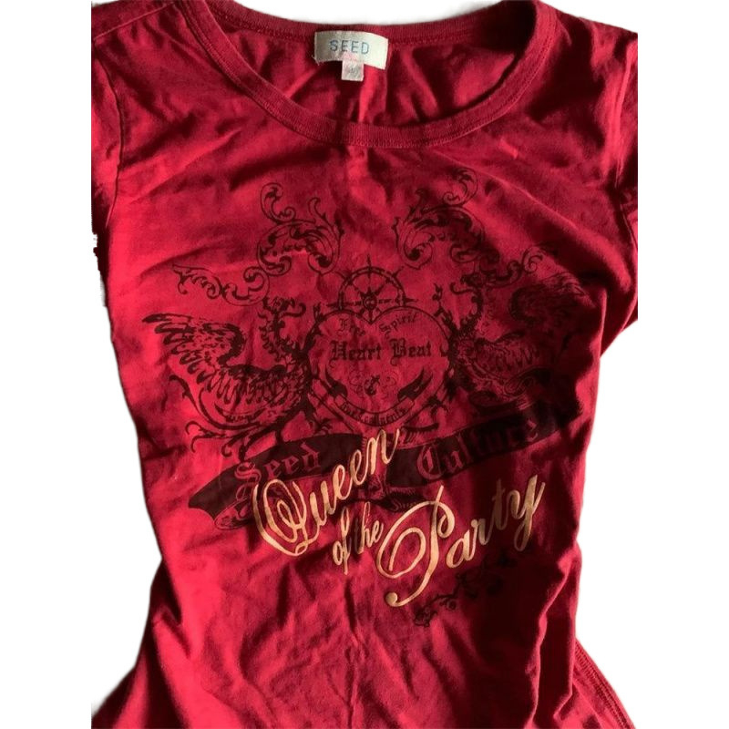 Tricou damă cu mânecă scurtă, în stil american retro, Slim-fit, guler rotund, 90–95% bumbac, primăvara 2025