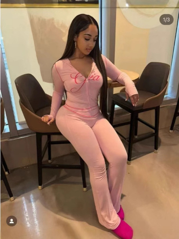 Set casual din două piese pentru femei: hanorac cu fermoar și imprimare cu litere, mâneci lungi, material poliester-spandex (90–95% poliester), iarnă 2024