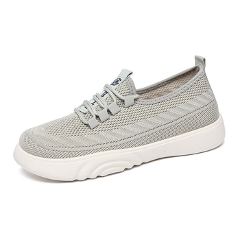 Pantofi de plasă pentru femei, respirabili și ușori (vârf rotund; talpă PU; partea superioară din plasă; înălțime joasă; turnare prin injecție)